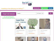 Tablet Screenshot of buysellmakeoffer.com